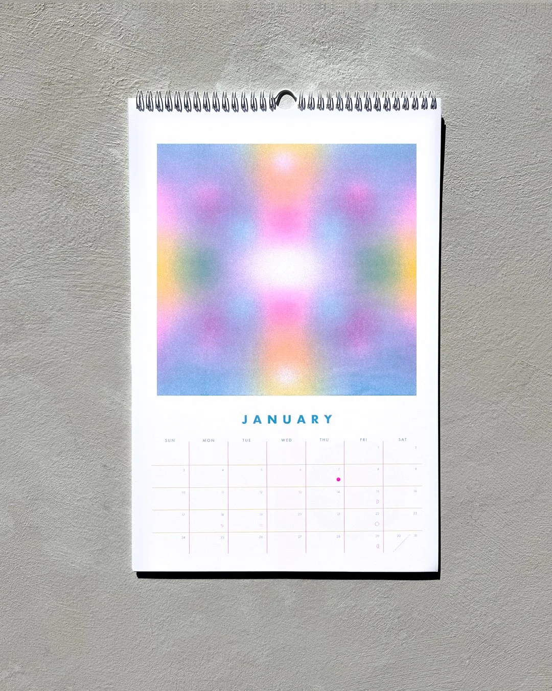 2026 Riso abstract art wall calendar — Robyn A. Frank